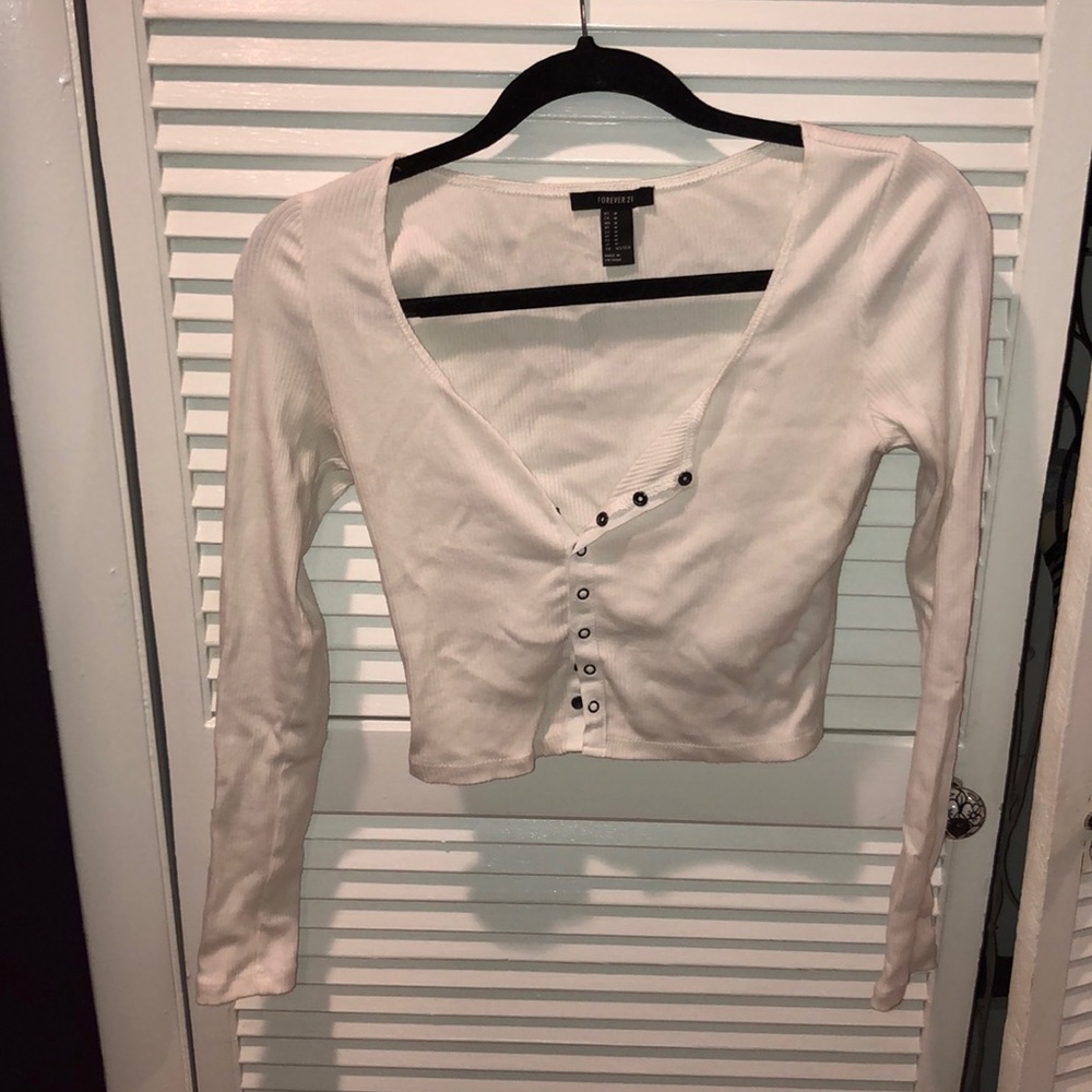 Long sleeve crop top